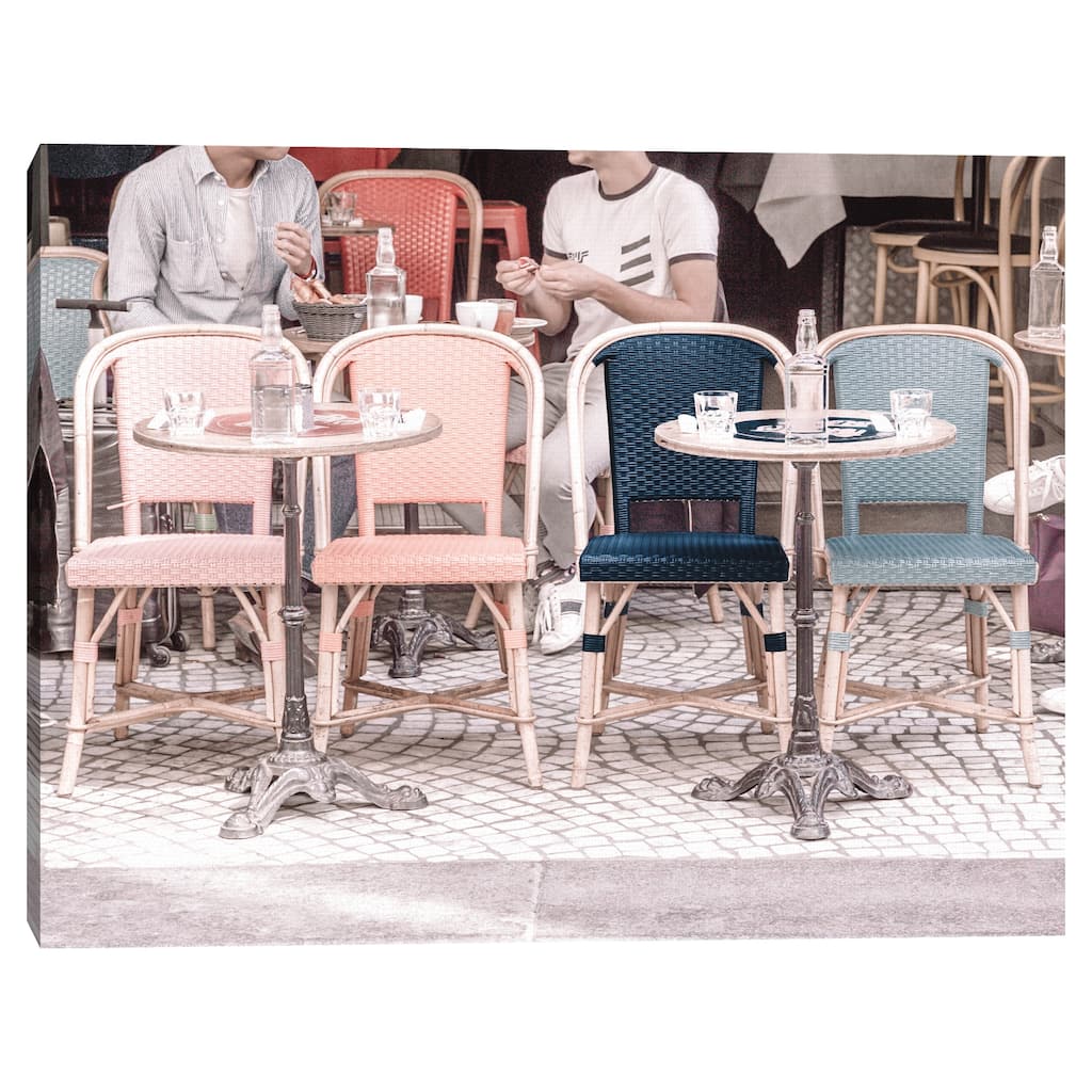 Colorful Café by Heather Loriece Canvas Art Print