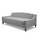 preview thumbnail 39 of 103, Silver Orchid Performance Fabric Heston Upholstered Tufted Sofa Bed