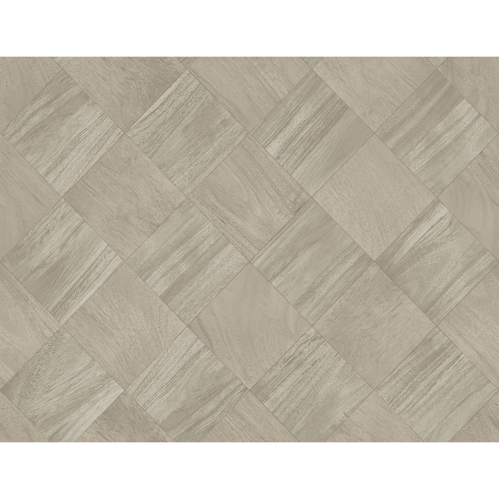 A-Street Prints Thriller Grey Wood Tile Wallpaper