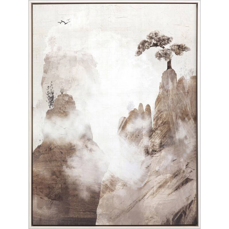Wanderlust II - Exclusive Giclee on Canvas from the Bode & Well Collection by Angela Harris - 50 X 38 X 3 - Wood - White