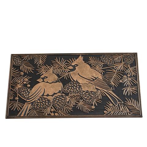 Cardinal & Pine Bronze-Finish Holiday Doormat