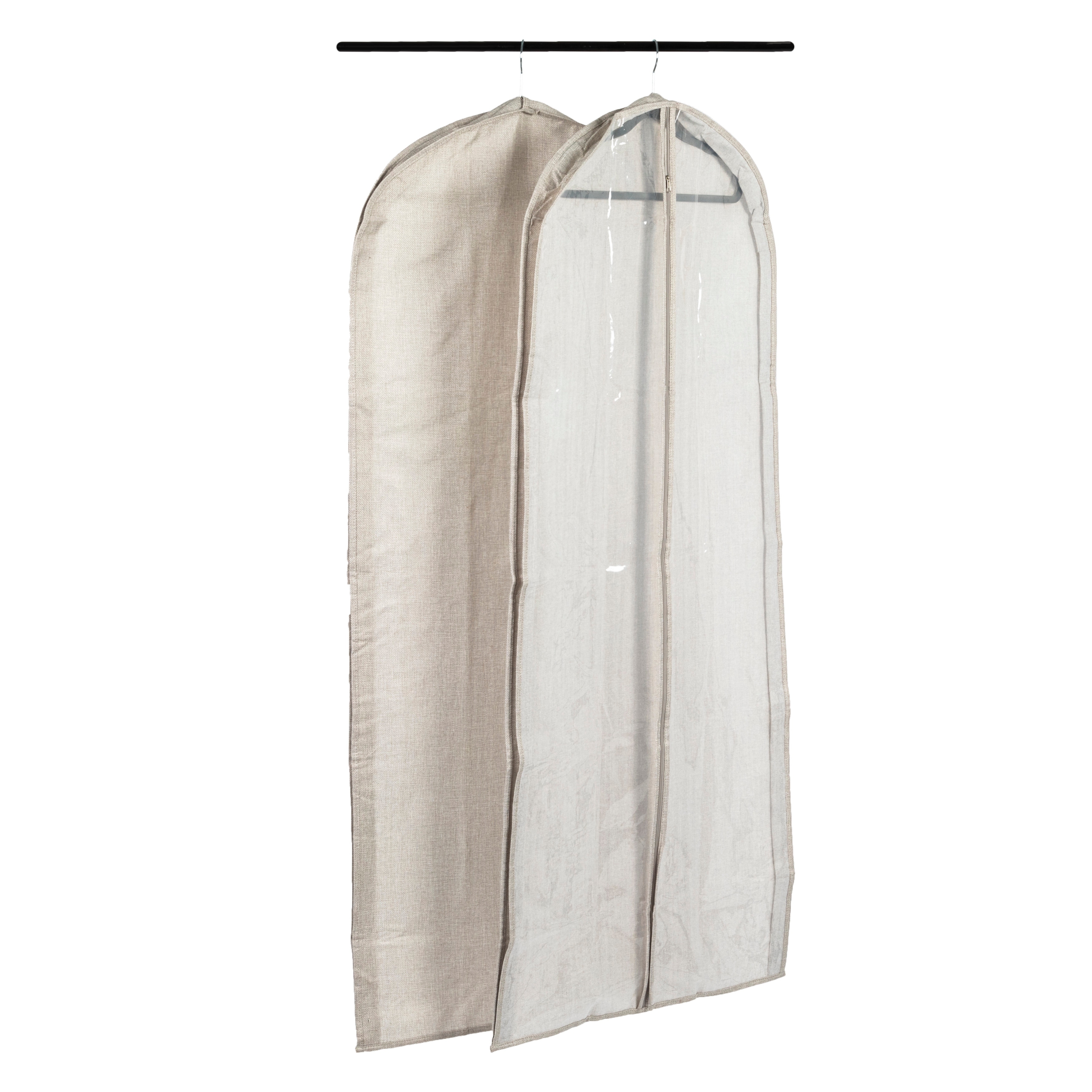 Household Essentials Zippered Garment Storage Bag with Clear Vision Front - 24.0"L x 3.0"W x 56.0"H