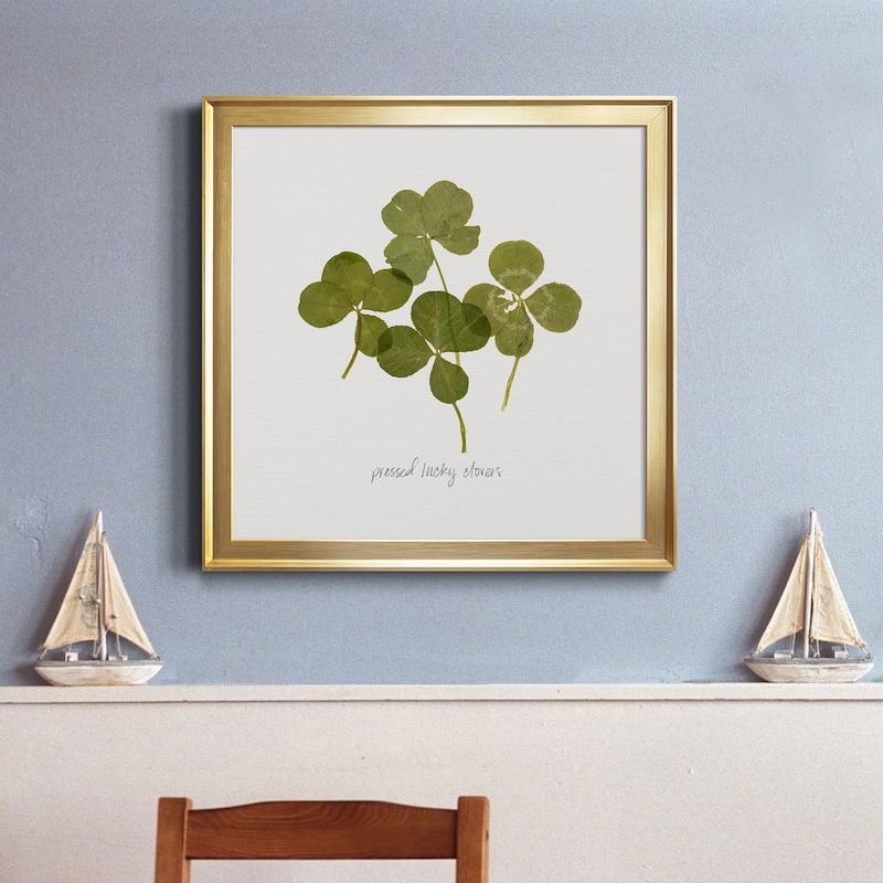 Pressed Clover I-Premium Framed Canvas - Ready to Hang