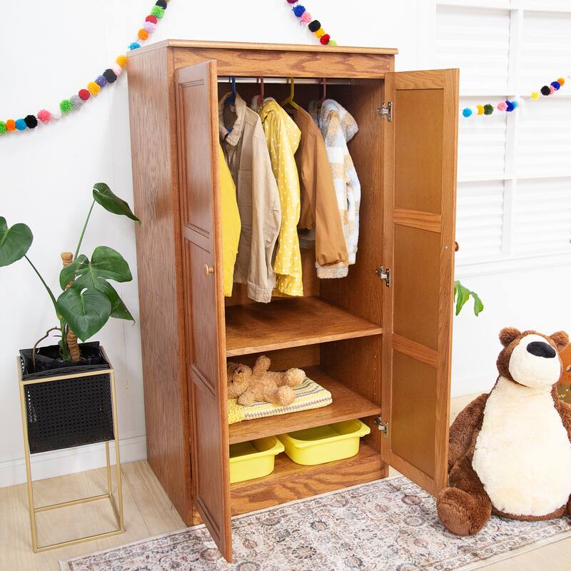 Concepts in Wood Armoire Wardrobe Closet, 6 ft Tall