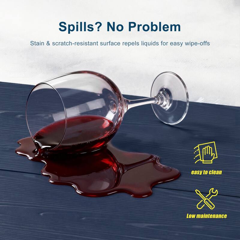 HIPS Outdoor Dining Set, Ergonomic Patio Chairs and Table(Set of 7)