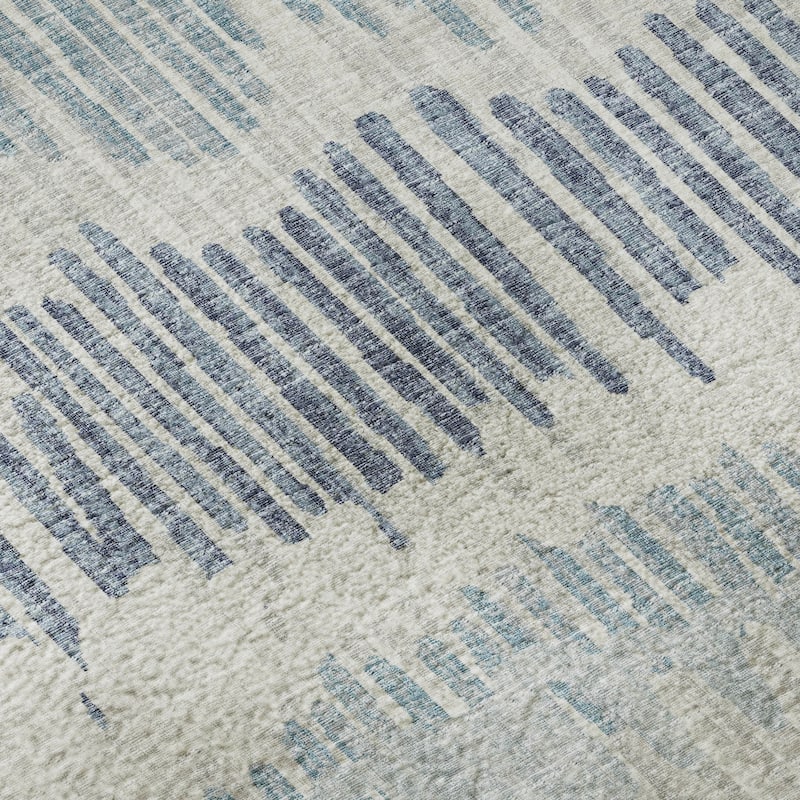 Premium Washable Super Soft Abstract Ombre Stripes Mayfield Rug