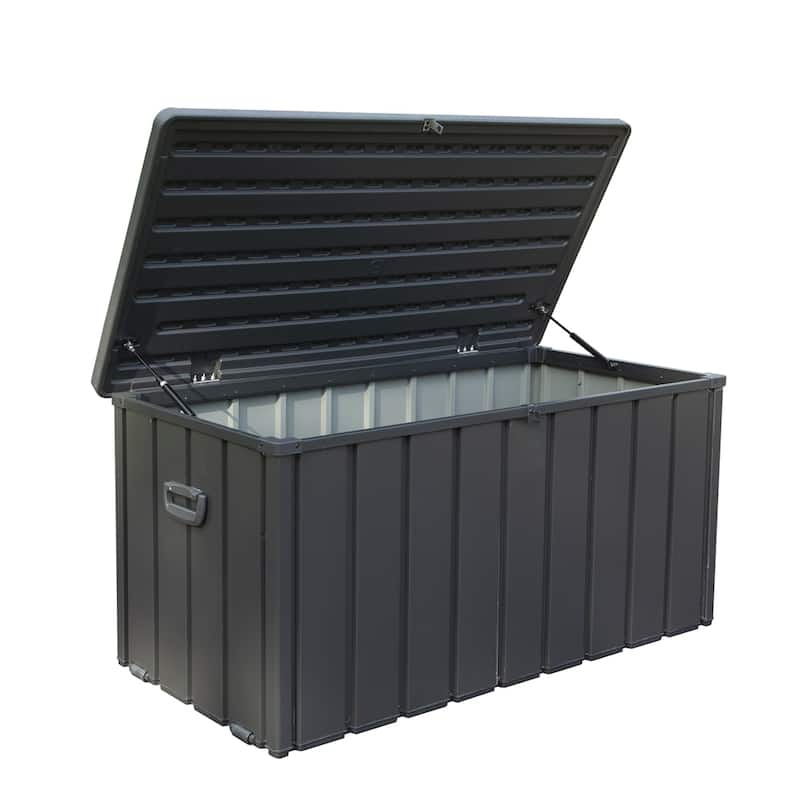 120 Gallon Outdoor Waterproof Storage Deck Box,Lockable