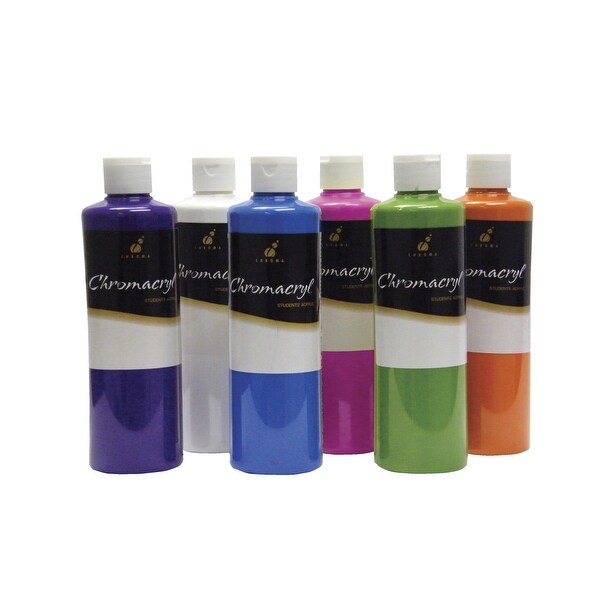 Download Shop Chromacryl Premium Students Acrylic Paint Set, Assorted Bright Colors, Pints, Set of 6 ...