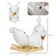 preview thumbnail 7 of 18, Rabbit Rocking Horse with Sounds, Safety Belt, and Poplar Wood Base, Ages 18-36 Months, ASTM Certified