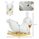 preview thumbnail 7 of 18, Rabbit Rocking Ride-On with Sounds, Soft Velvet Body, Safety Belt & Foot Pedals for Toddlers - 88lbs Capacity