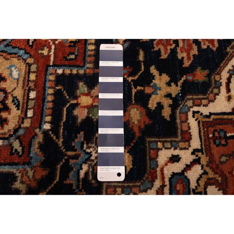 ECARPETGALLERY Hand-knotted Jules Sultane Dark Navy Wool Rug - 4'0 x 5'11