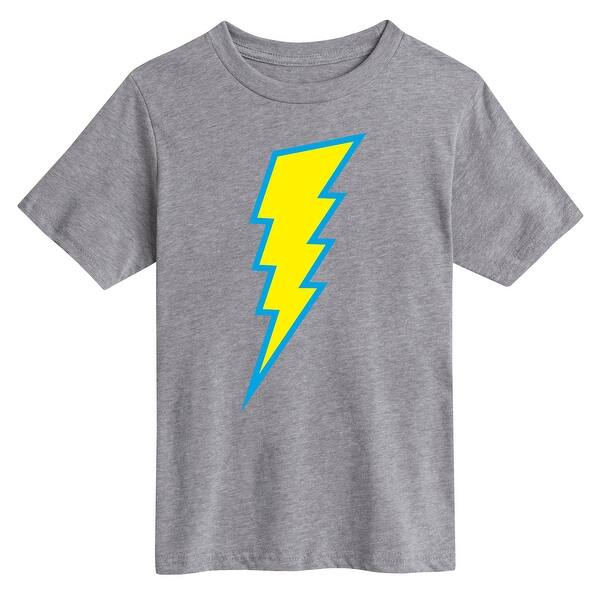 Shop Lightning Bolt Gold Youth Short Sleeve Tee Overstock