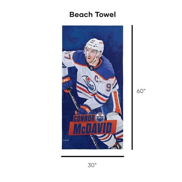 dimension image slide 3 of 12, NHL Player Beach Towel