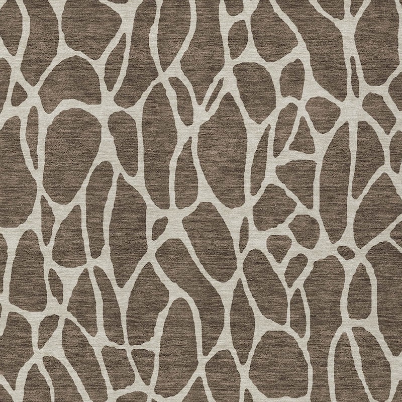 HomeRoots Geometric Transitional Rectangle Outdoor Rug