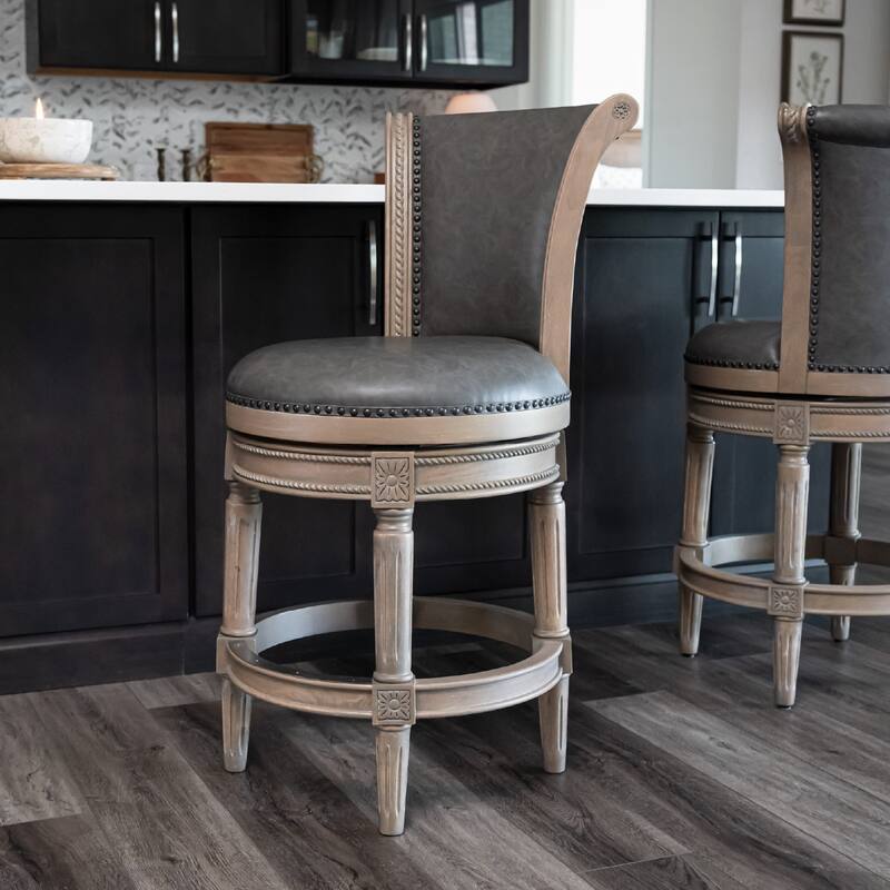 Maven Lane Pullman Swivel Kitchen Dining Stool