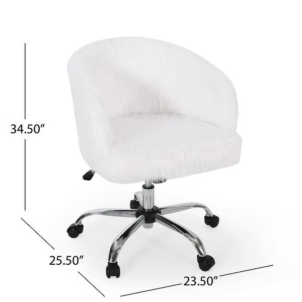 dimension image slide 0 of 2, Syosset Modern Glam Swivel Office Chair by Christopher Knight Home