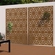 preview thumbnail 108 of 166, Outdoor Privacy Screen with Stand for Patio Garden Metal Fence Brown - 005-Star