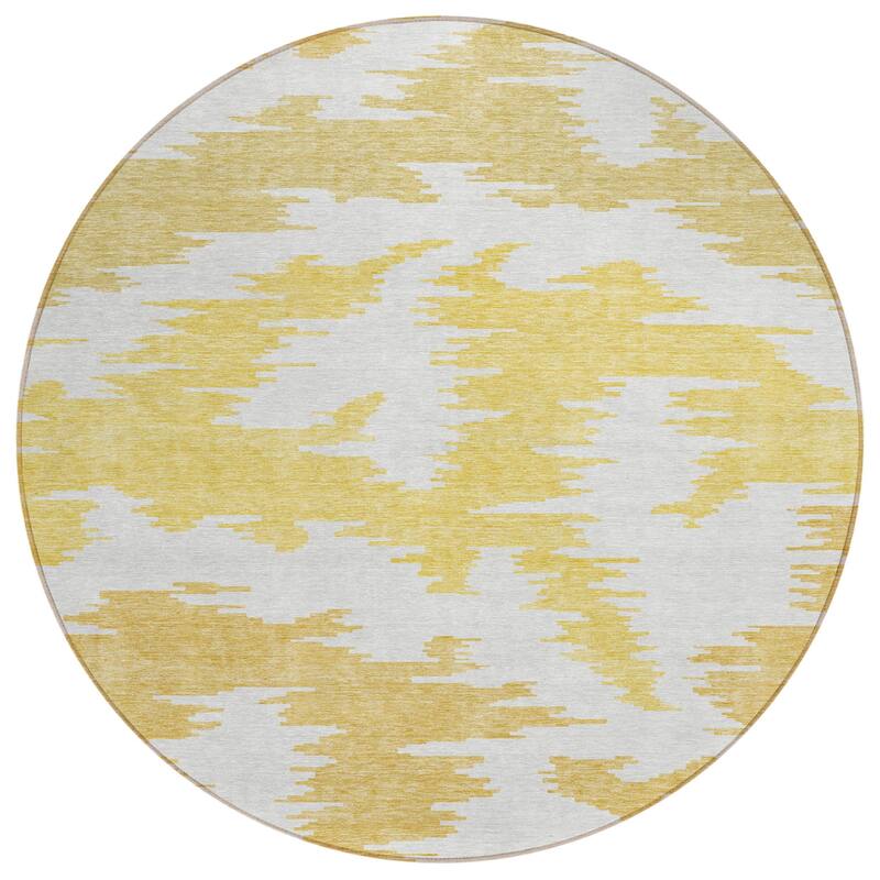 HomeRoots Abstract Transitional Rectangle Outdoor Rug