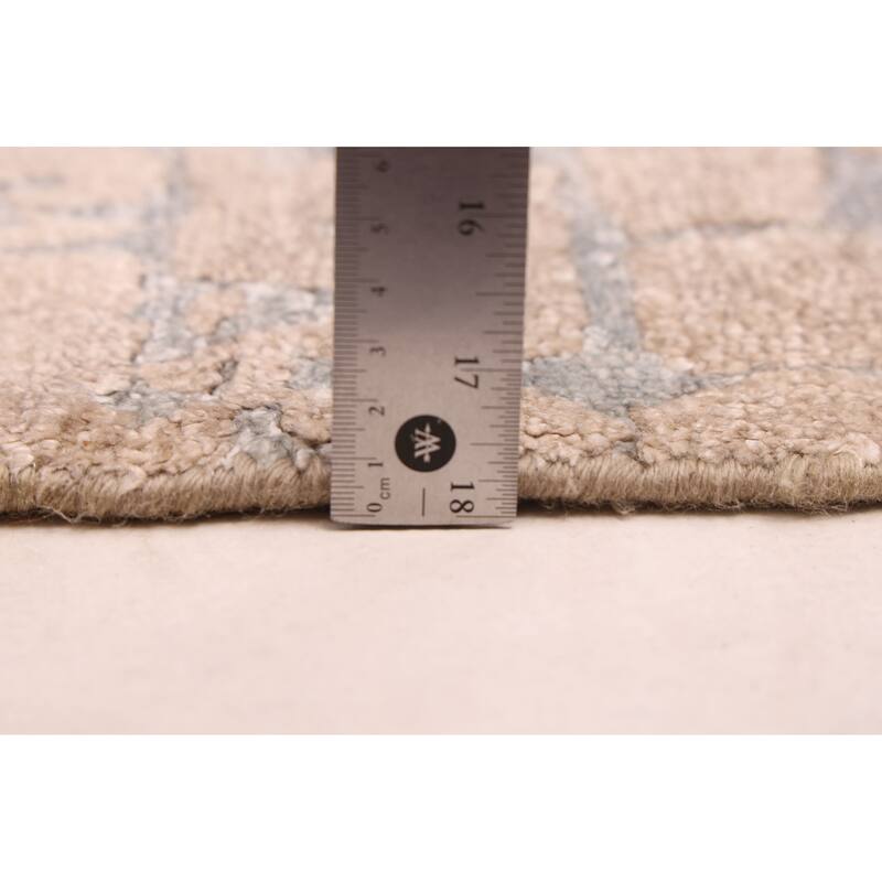 ECARPETGALLERY Hand-knotted Legacy Beige Silk Rug - 5'4 x 7'8