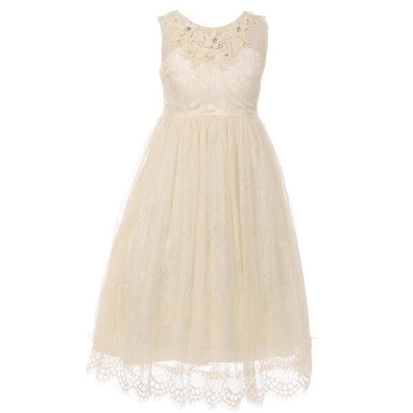 ivory little girl dress