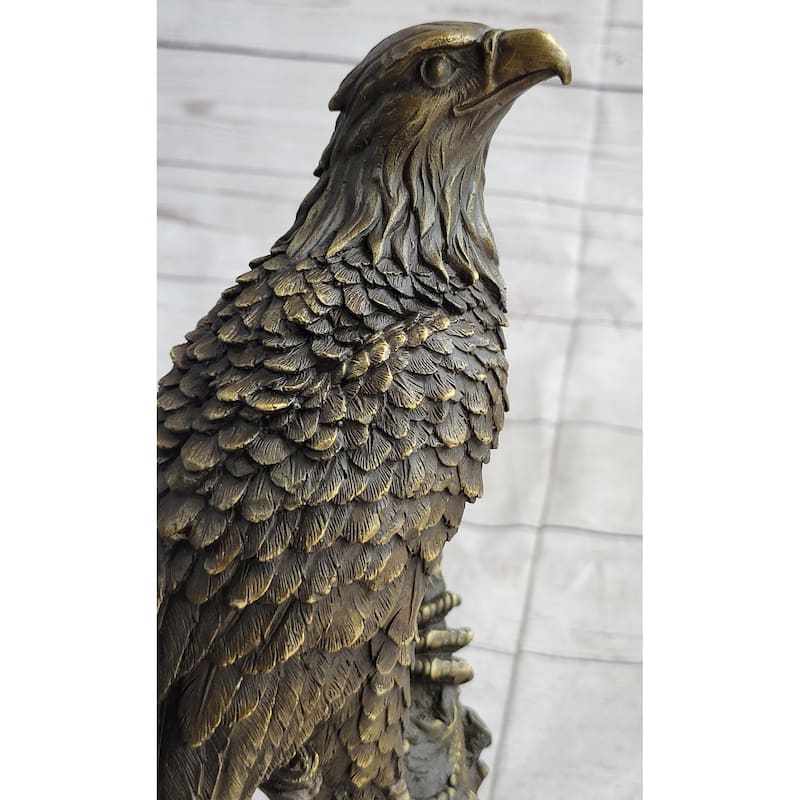 Statue Sculpture Eagle Bird Wildlife Art Deco Style Art Nouveau Style Bronze