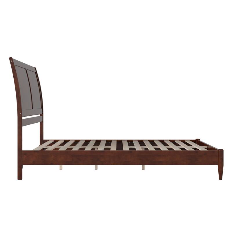 Valencia Solid Wood Low Profile Sleigh Platform Bed