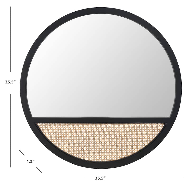 SAFAVIEH Lizeth 36" Mirror - 36" W x 1" D x 36" H