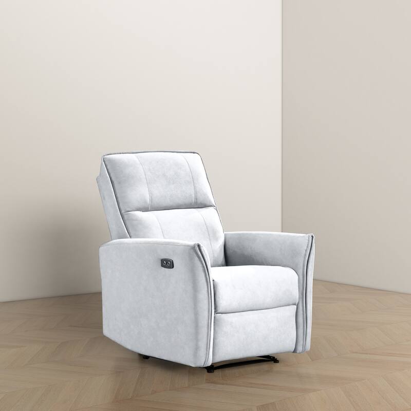 Comfort Elite Suede Power Recliner Lounge Chair
