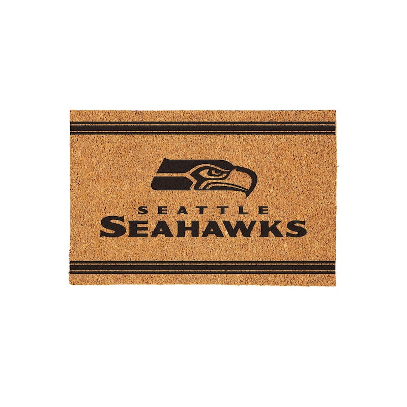 Seattle Seahawks Monochrome Indoor/Outdoor Coir Door Mat
