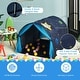preview thumbnail 10 of 18, Kids Galaxy Starry Sky Dream Portable Play Tent with Double Net Curtain - 57" (L) x 40" (W) x 32.5" (H)