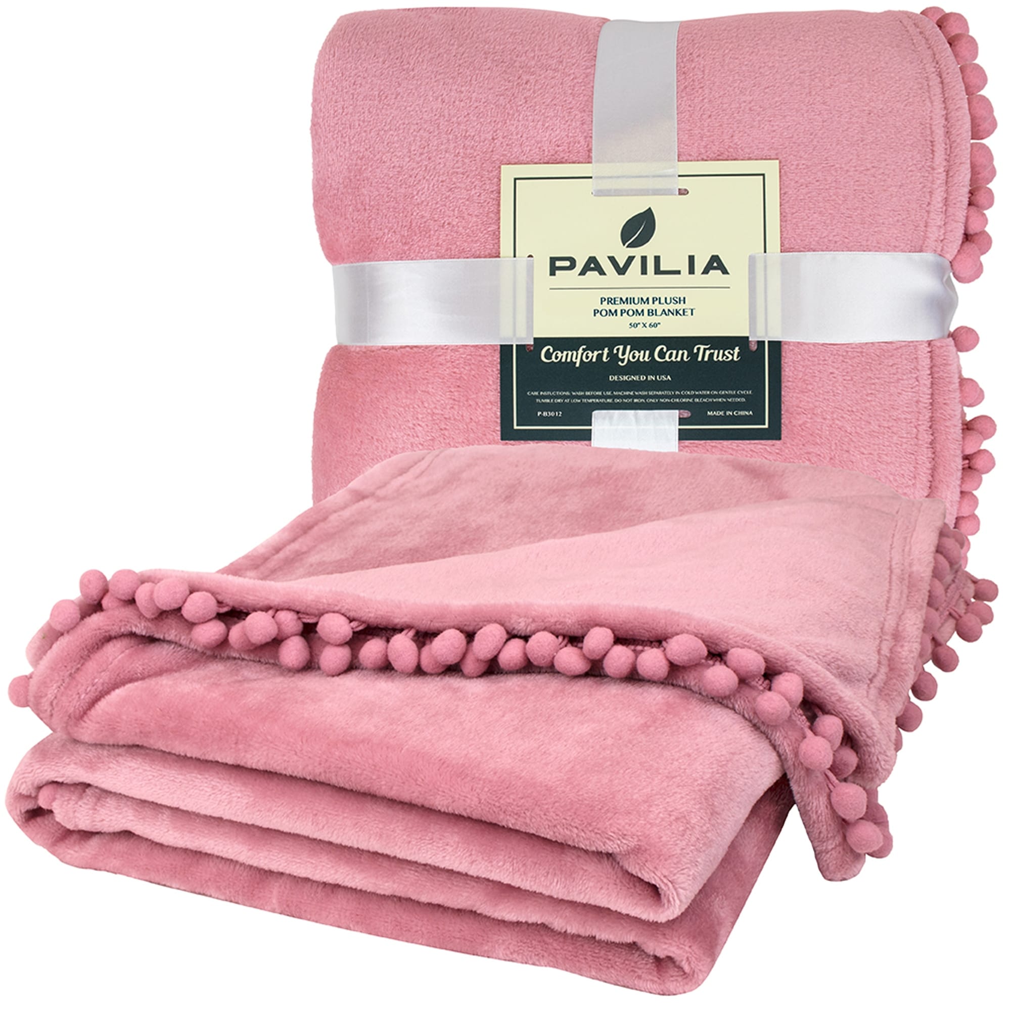 Pink sale microfiber blanket