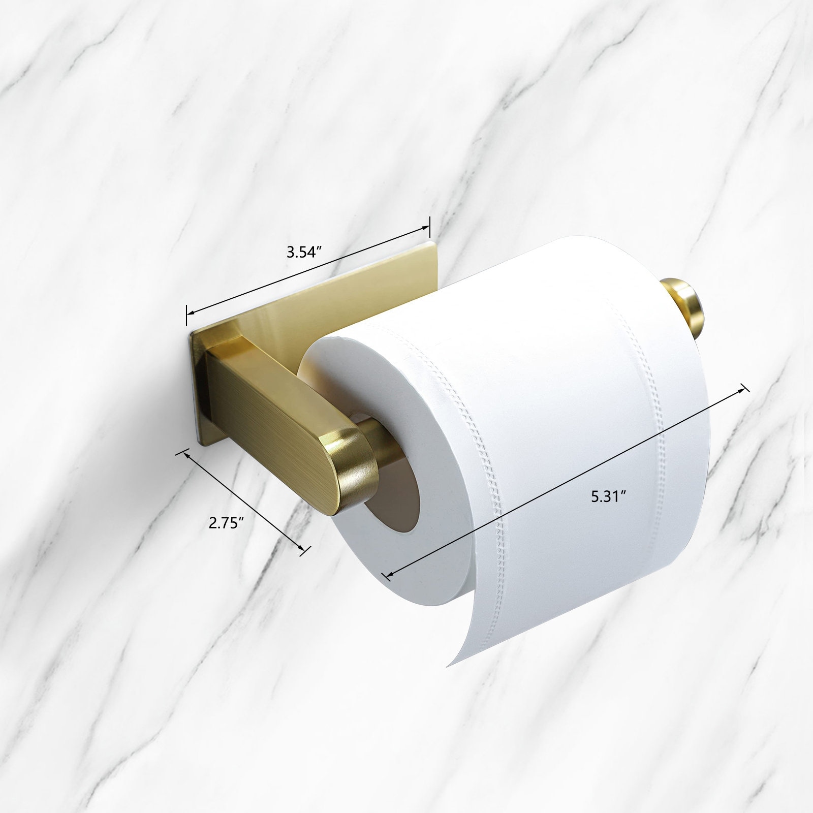 Evideco Wall Mounted Stainless Steel (Silver) Toilet Paper Holder