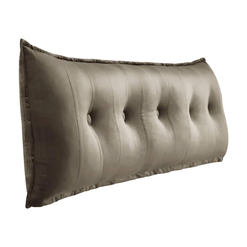 WOWMAX Button Tufted Body Pillow Decorative Side Sleeper Leg Pillow - Queen