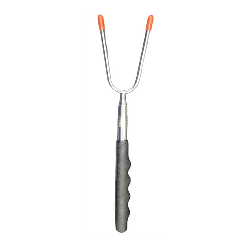 Telescoping Barbecue Fork, Camp Fire Roasting Stick, Extends from 10" to 33" Long, Great for BBQ Hot Dogs, Smores - 1 Pack