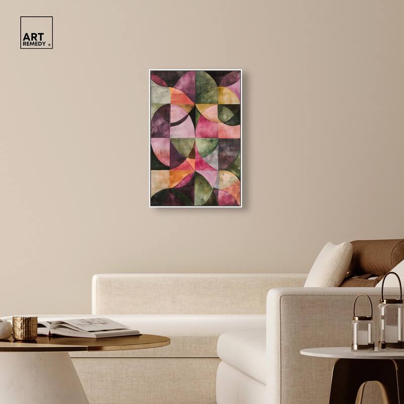 Tessellated Arcs Canvas by Art Remedy