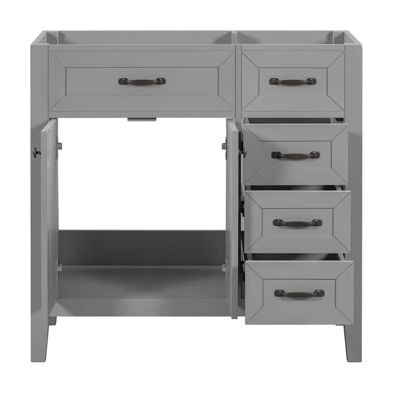 36" Bathroom Vanity without Sink,Bathroom Cabinet with Drawers