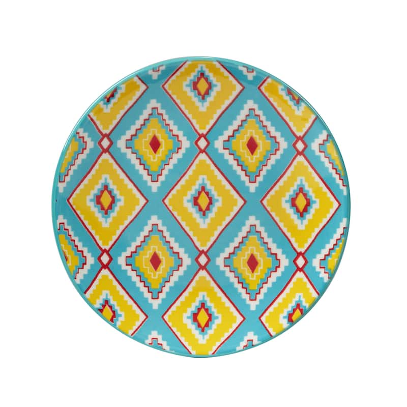 Certified International Damask Floral Canape/Luncheon Plates, Set of 6