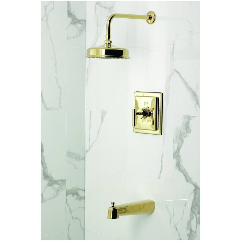 Kingston Brass KB589.CML Manhattan Tub and Shower Trim Package with