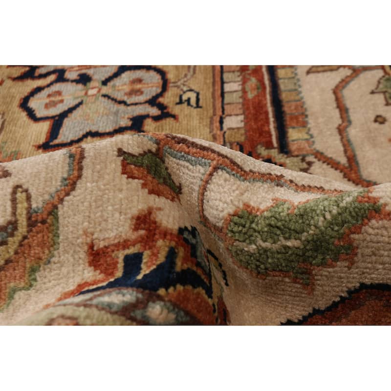 ECARPETGALLERY Hand-knotted Jules Sultane Ivory Wool Rug - 9'5 x 13'5