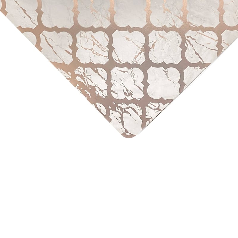 Dainty Home Marble Thick Cork Printed Rectangular Placemat Set