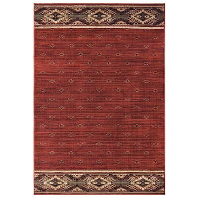 Westley Tribal Border Lodge Style Area Rug