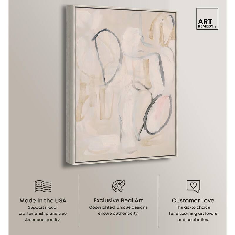 Faded Outlines II Canvas by Art Remedy