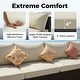 preview thumbnail 22 of 24, 4-Piece Oversized Outdoor Modular Sofa Set, 27.5" Wide Wicker Patio Conversation Set with 4-Inch Thick Cushions