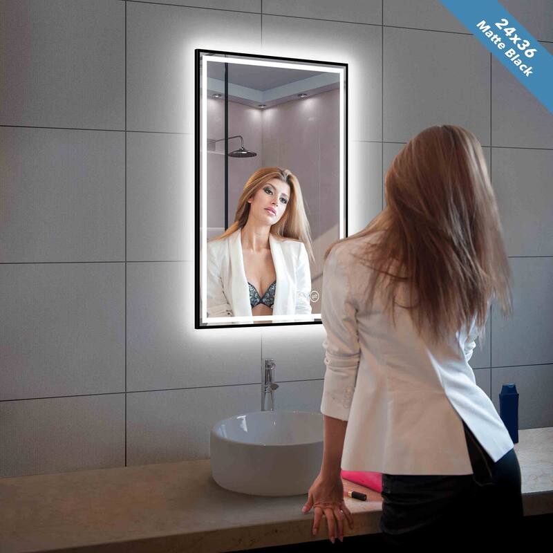 Fogless Color and Brightness Adjustable LED Mirror