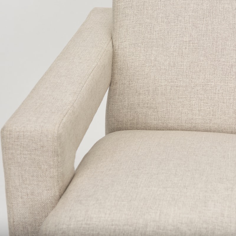 Sovereign Beige Fully Upholstered Accent Chair - 28.2"W x 34.7"D x 29.5"H