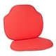 preview thumbnail 60 of 93, Klear Vu Gripper Omega Windsor Dining Chair Cushion Set Set of 4 - Coral