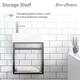 Swiss Madison Pierre 19.5" Single, Metal Frame, Open Shelf, Bathroom Vanity