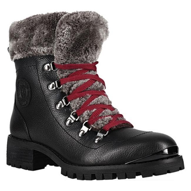 santana canada black leather boots