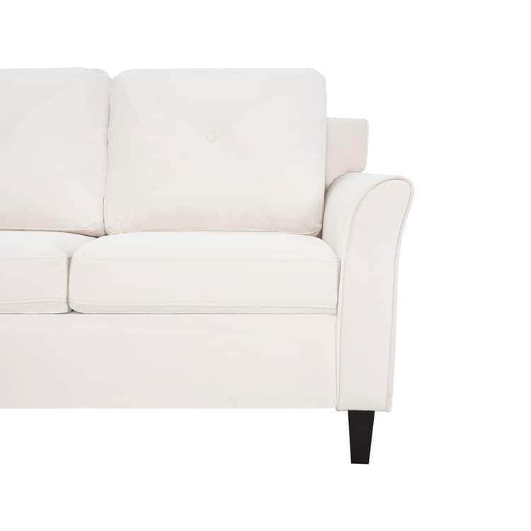 Raelynn Button Tufted Sofa Affordable Modern Sofa - Microfiber Couch for Small Spaces, Living Room, Bedroom