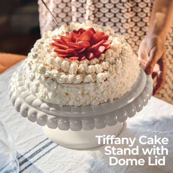Guzzini Tiffany Cake Stand with Dome - Bed Bath & Beyond - 40841949